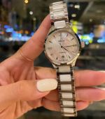 Omega Imported Quartz Movement Stainless Steel 32MM Diameter Women Smooth Bezel Watch